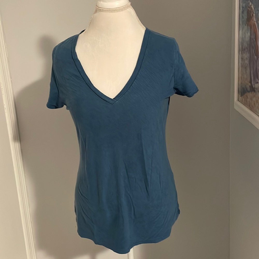 Patagonia Necessity Blue B Neck Tee | Size L